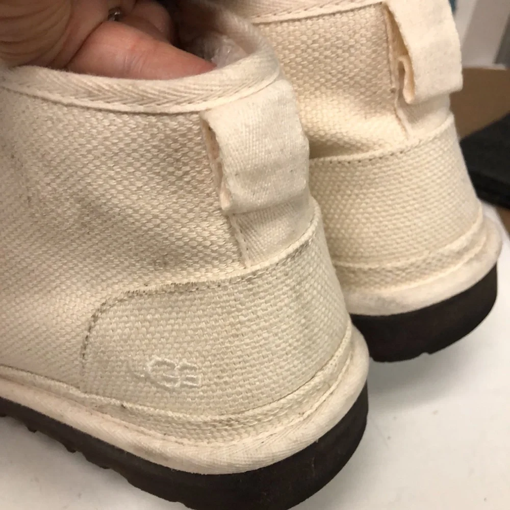 UGG Mens Neumel Natural Ankle boots tencel lined in‎ neutral hemp upper sz 10